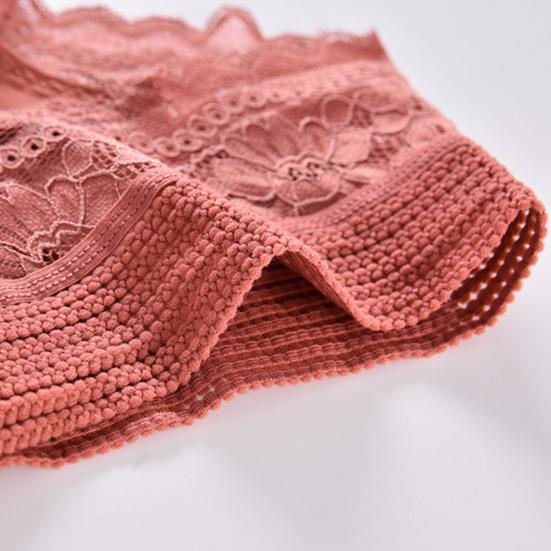 Women Underpants High Waist Hollow Out Lace Soft Breathable Anti-septic Stretchy Moisture-wicking Flower Embroidery Mesh Lady Panties Briefs