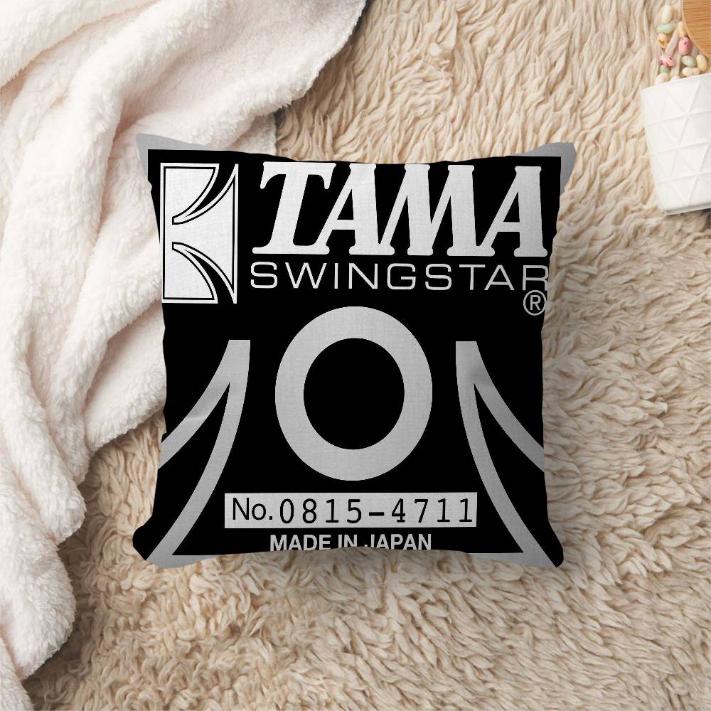 Stylish TTAMA Drum Personalized Pillow Cover Kids Bedroom Wild Party Decor Pillowcase kid Birthday shower Gift