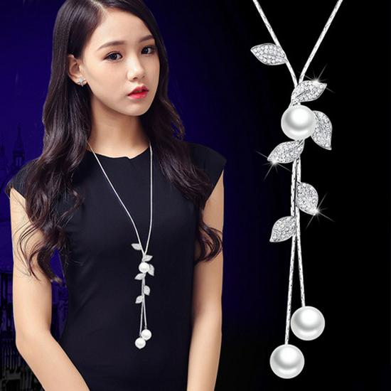 Элегантное ожерелье-цепочка с кисточкой для женщин - Универсальный, высококлассный европейский и американский дизайн для осенне-зимней моды