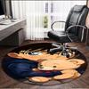 Detective Conan Print Round Rug, Washable Floor Carpet, For Entryway Dorm Laundry Room Office Study, Home Decor Birthday Christmas Gift