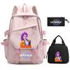 3Pcs/set Anime Cartoon Demon Hunters Printed Backpack for Teenger Children Student Schoolbag Girl Women Large Capacity Waterproof Travel Bag