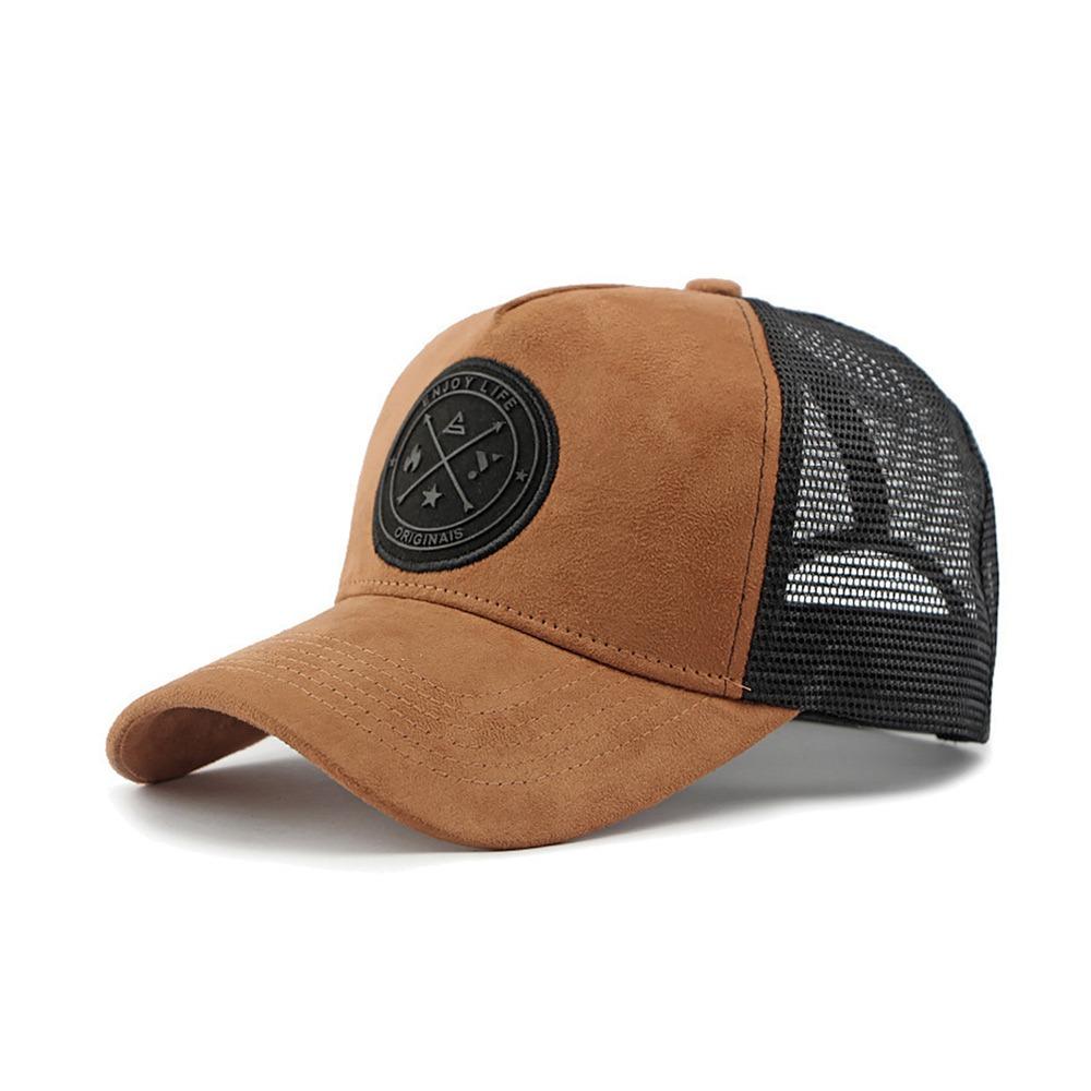 Летняя бейсболка с нашивкой-буквой, сетчатая, солнцезащитная шляпа, спортивная кепка-снэпбек для мужчин и женщин