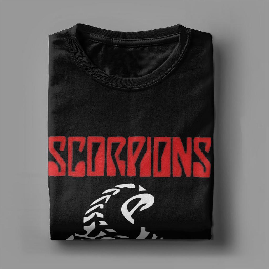 Scorpion Band Logo Merch Unisex T Shirts 100% Cotton Tee Новое поступление Футболка Одежда