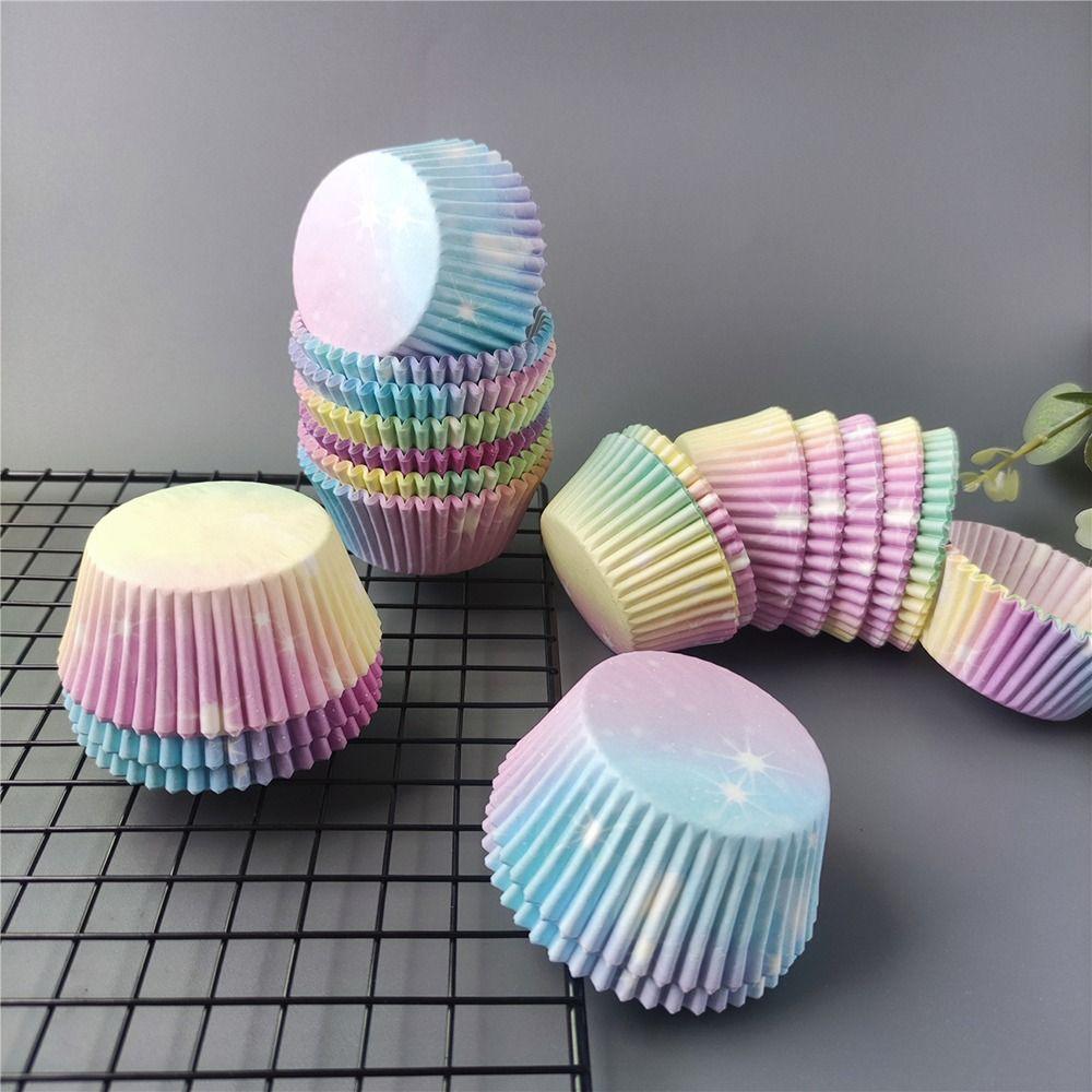 1000 шт. Жиронепроницаемая бумага Формочки для выпечки маффинов Одноразовые вкладыши для маффинов Модные обертки для кексов