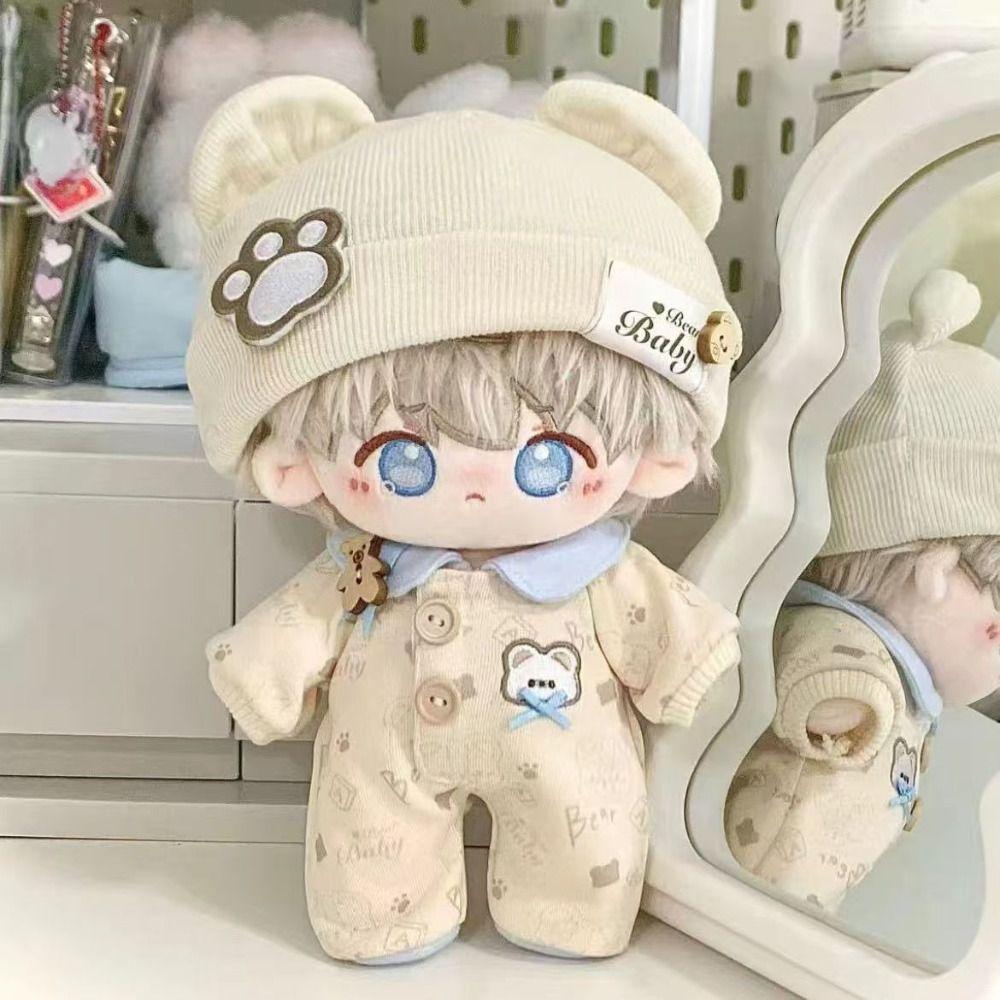 DIY 20cm Dolls Clothing Set Cartoon Plush Dolls Clothes Fashion Doll Clothes  Cotton Doll