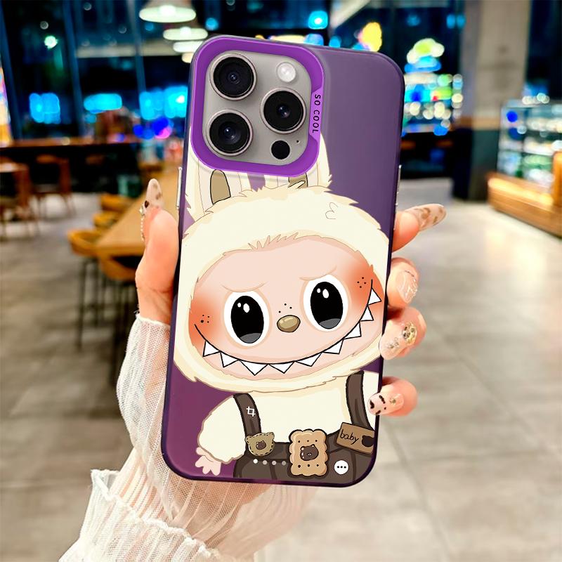 Модный чехол Labubu «Очаровательный рабочий стиль» для серий Oppo/Realme. Oppo A12, A1 Pro, A16K, Reno6 Lite, A3x, A32, A58, A17, Realme 7i, 9i, V23, C15...