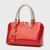 Shiny Bridal Bags: European & American All-Match Patent Leather Handbags - Textured Crossbody Shoulder Bags for Women