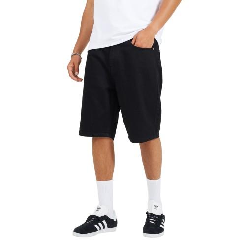 Brave Soul Mens Washed Denim Turned Up Hem Shorts