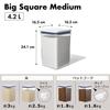 OXO Storage Containers, Airtight Plastic, 4.2L Pop Container, Large Square, Medium