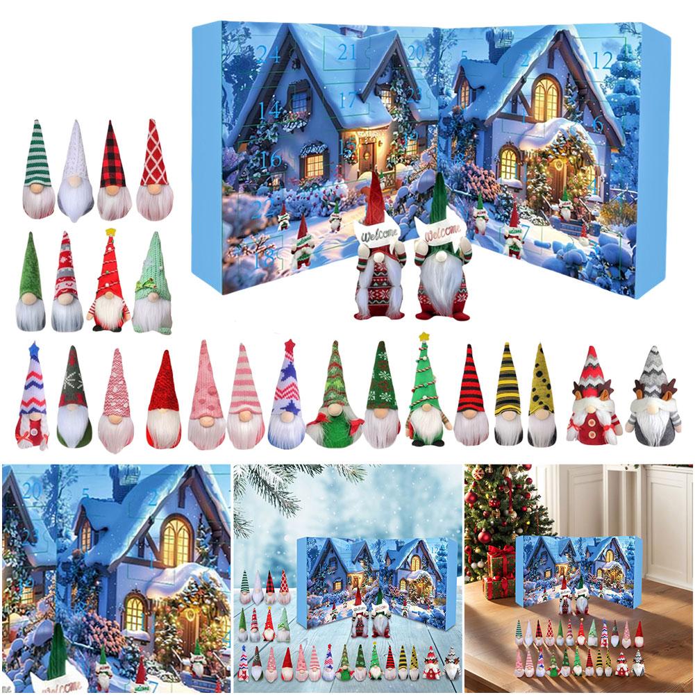 Christmas Gnome Holidays Advent Calendar 2025 Christmas Countdown Calendar with 24 Collectible Gnome Childs & Adults Xmas Gifts