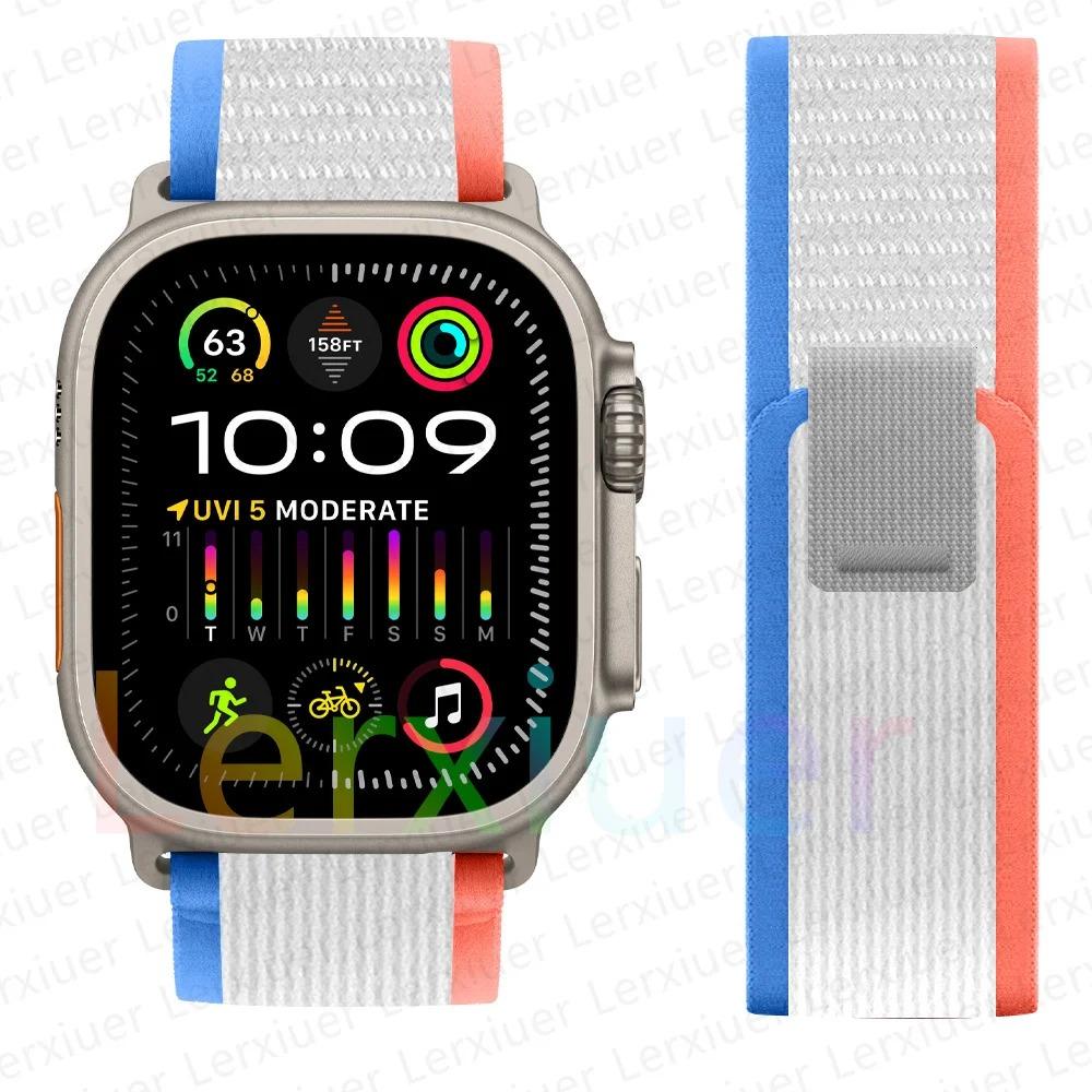 Ремешки для Apple Watch ultra2 ремешок 49мм 46мм 42мм 44мм 40мм 45мм 41мм Trail loop браслет correa iwatch series se 3 7 8 9 10 11