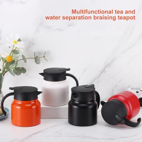 800/1000 мл чайник большой емкости с герметичной изоляцией из нержавеющей стали, термочайник для тушения кофе с фильтром, товары для дома