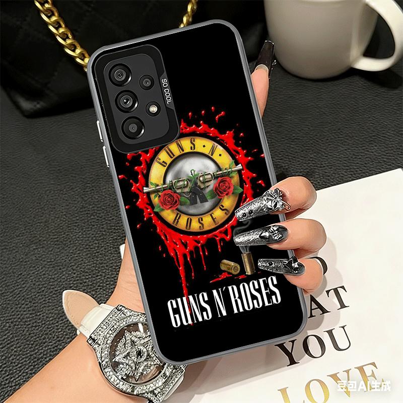 Band G-Guns N R-Roses Soft Phone Case for Samsung A17 A16 A15 A14 A13 A57 A56 A55 A54 A53 A37 A36 A35 A34 A33 A26 A25 A24 A23 A5