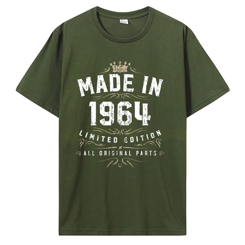 Made In 1964 T-Shirt Birthday 55 Limited Edition T Shirt Casual For Cotton Clothing Oversized Tshirt Graphic Tees
