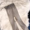 Qinghe T Crotch Pearlescent Stockings Ultra-thin Silky Milk Silky Shiny Pantyhose Invisible Beautiful Legs Wholesale Delivery