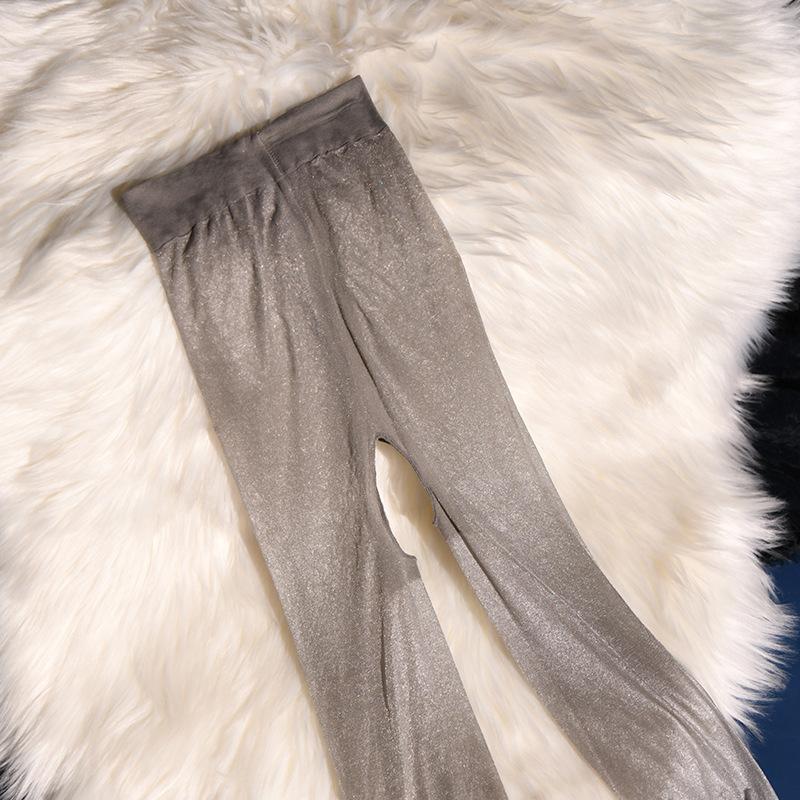 Qinghe T Crotch Pearlescent Stockings Ultra-thin Silky Milk Silky Shiny Pantyhose Invisible Beautiful Legs Wholesale Delivery