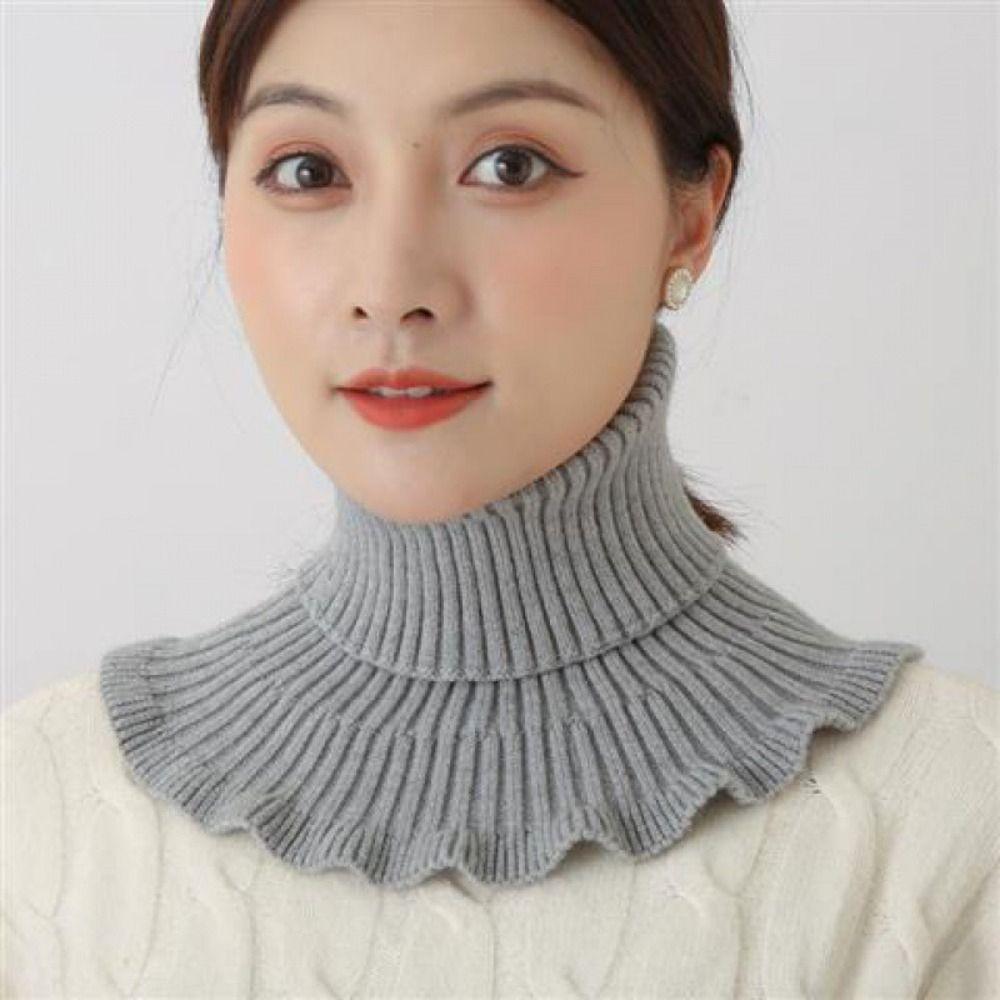 Windproof Scarf Detachable Neck Warmer Fashion Turtleneck Men Women