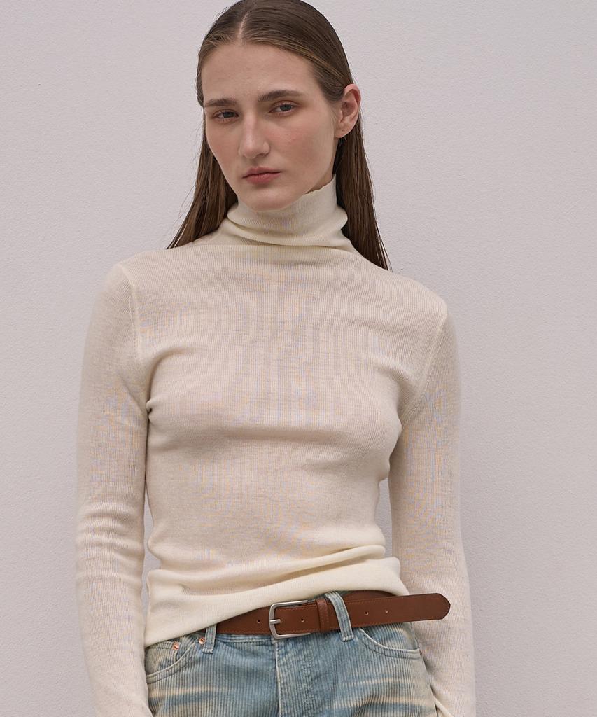 ELLIOTI Turtle Neck Knit Ts_5Color