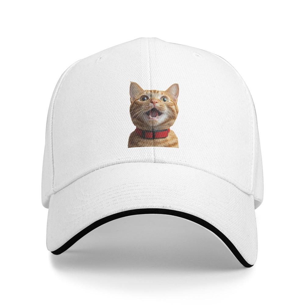 1pc of Cat Design Cap for Both Men And Women, Adjustable Unisex Vintage Style Baseball Hat