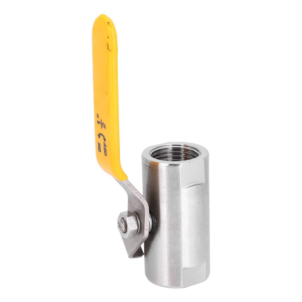 Wide Ball Valve Threaded AllSteel 201 Stainless Steel Mechanical Valve Industrial Accessory(DN15