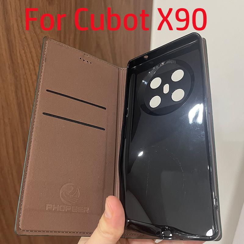 Magnet Genuine Leather Skin Flip Wallet Phone Case Cover On For Cubot X70 X90 X100 P80 NFC P60 P50 NOTE 40 50 P 80 X 70 90 100