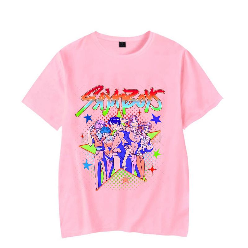 Модная K-pop футболка Demon Hunters Jinu Saja Boys с коротким рукавом для мужчин и женщин, повседневная футболка с круглым вырезом, аниме K-pop футболки Demon Hunters