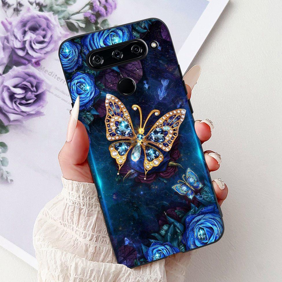 Чехол For LG V40 ThinQ Чехол-крышка Силиконовый Роскошный Модный Милый Кот Крутой Ударопрочный Бампер Корпус Для LG V405 LM-V405 LM-V409N