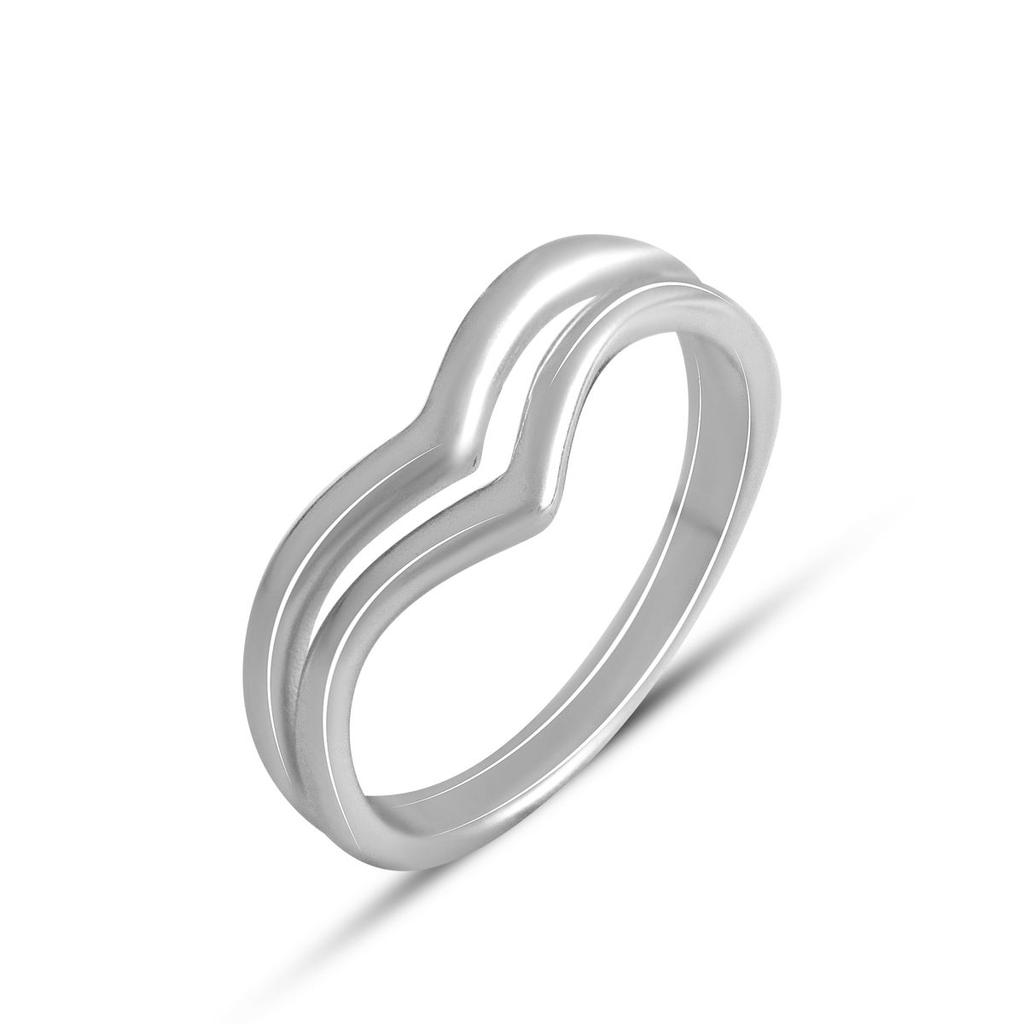 Серебряное кольцо без камней (2134039)