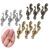 10Set Jewelry Finding Musical Note Shape Clasps Connector For Necklace Bracelet Making Supplies