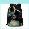 Школьный рюкзак Наруто Узумаки из легкой нейлоновой ткани с множеством отделений для ежедневного использования
