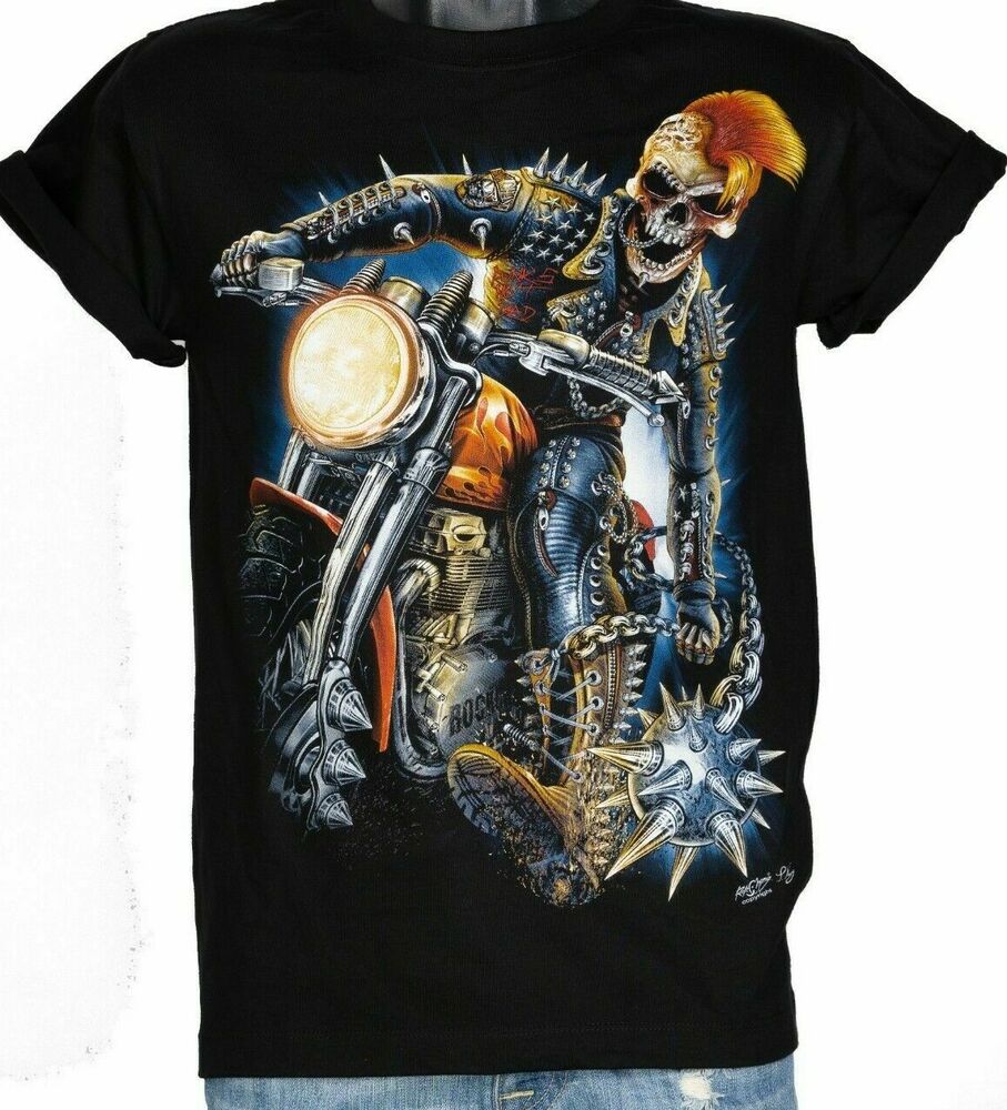 Hd Rock Chang Original Killer Rock Bike Skeleton Glow In The Dark Unisex T-Shirt