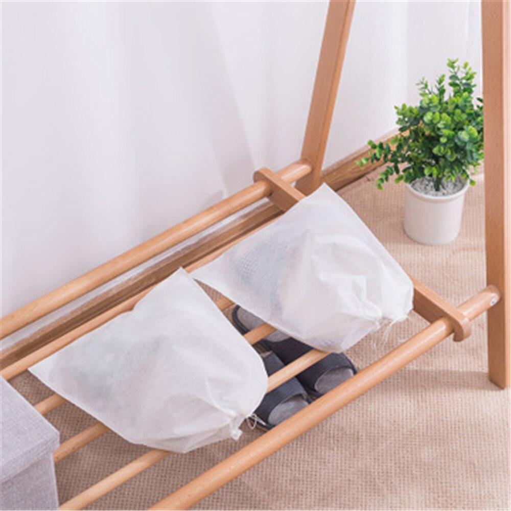 100 шт., пылезащитные чехлы для обуви, нетканые, пылезащитные, на шнурке, прозрачная сумка для хранения, дорожная сумка, сумки для обуви, сушильная обувь, защита