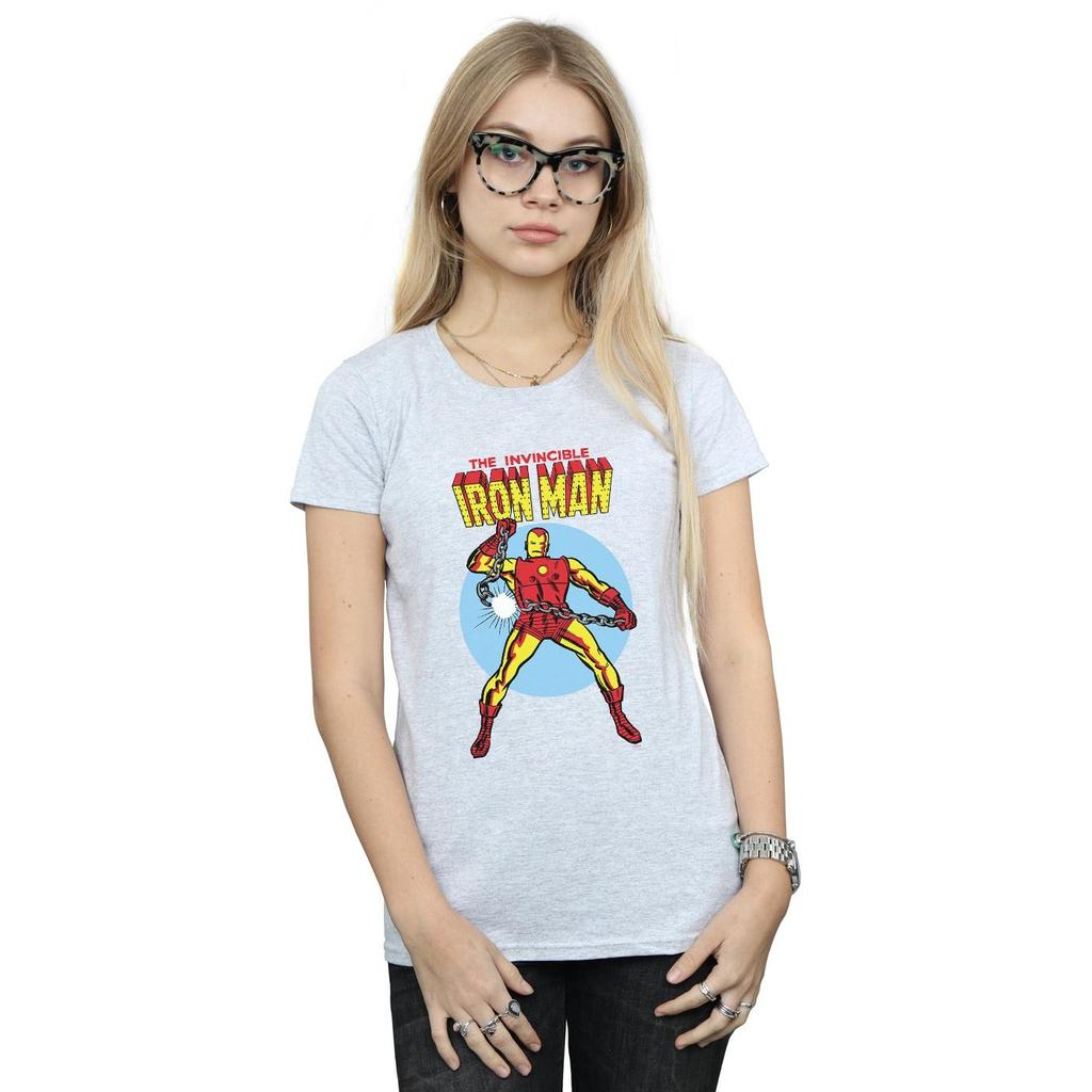 Marvel Womens/Ladies The Invincible Iron Man Cotton T-Shirt