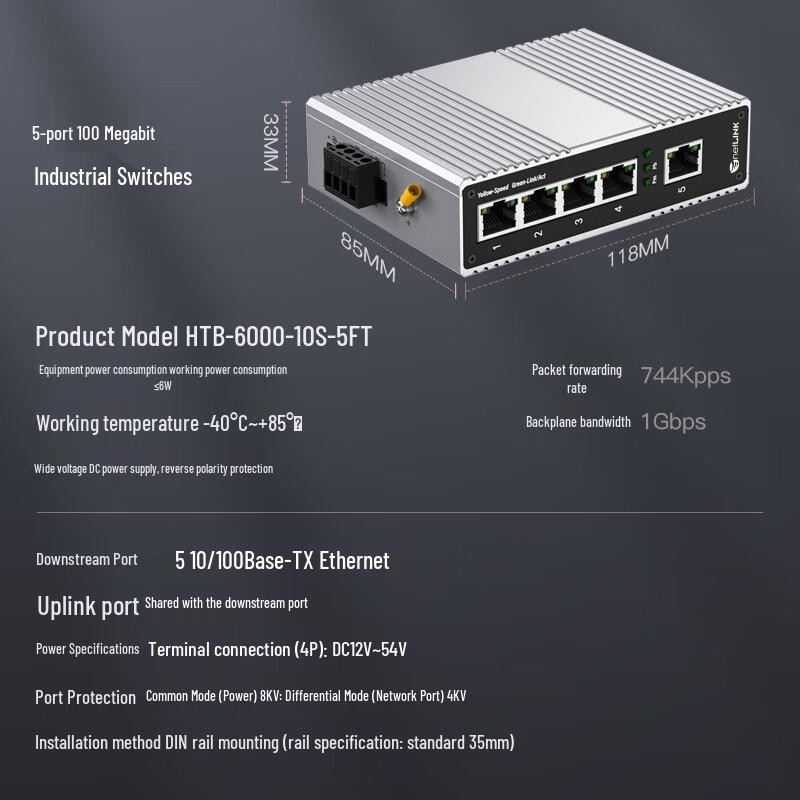 netLINK HTB-6000 Industrial Ethernet Switch
