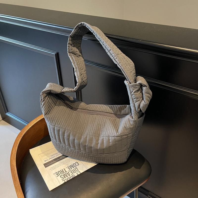 Вместительная нейлоновая холщовая сумка женская 2025 лето новая повседневная универсальная на плечо, сумка-мессенджер премиум-класса в форме пельменя