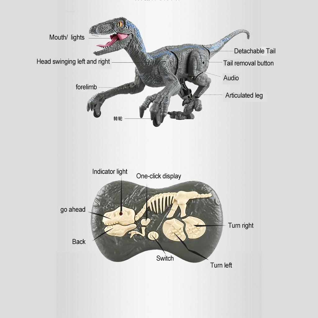 Новый 2,4G электрический большой пульт дистанционного управления робот-динозавр игрушки-динозавры с дистанционным управлением большие динозавры звуковой свет игрушка ходячие животные игрушки для мальчиков