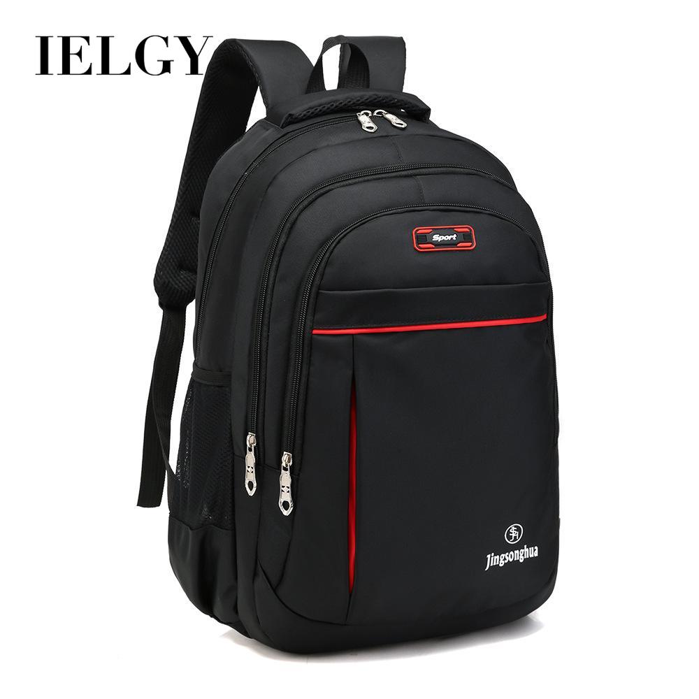 IELGY Waterproof Backpack Men's Business Computer Travel Fashion Korean School Bag