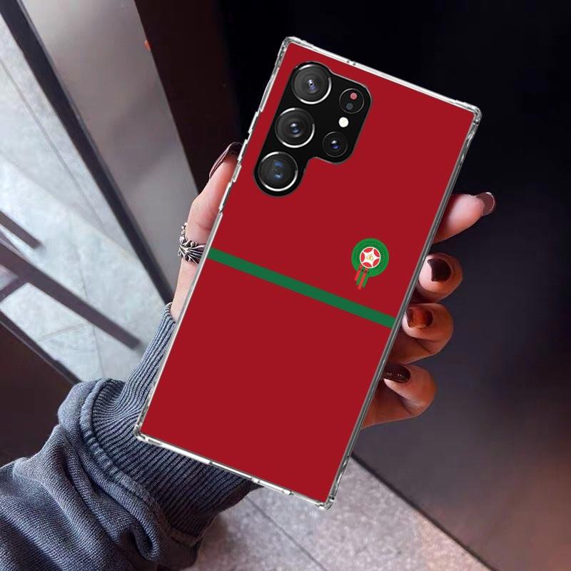 Morocco Flag Phone Case For Samsung Galaxy S23 S24 S25 Edge S26 Ultra S22 + S21 Plus S20 FE Cover Silicone Print Shell Galaxy S2