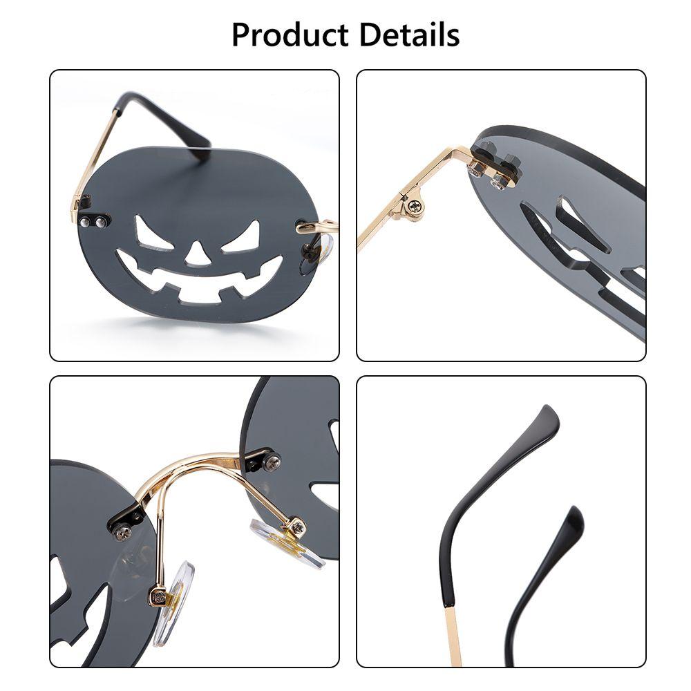 Модные Овальные Смешные Очки-Тыквы Солнцезащитные Очки на Хэллоуин для Женщин Мужчин Карнавальные Очки