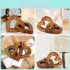 Wooden Double Intertwined Hearts Ornament Memorial Gift Keepsake For Decoration