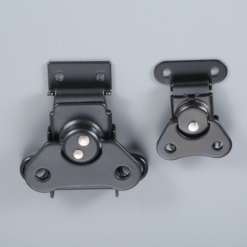 1PC Butterfly Shape Luggage Twist Latch Catch Clamp Hasps and Keeper Wooden Box Suitcase Flight Case Buckle Rotary Lock Black