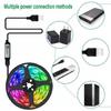 Светодиодная лента RGB DC5V 1/2/3/4/5/10 м USB 24-кнопочный Bluetooth пульт дистанционного управления Гибкая лента для подсветки ТВ, домашнего декора