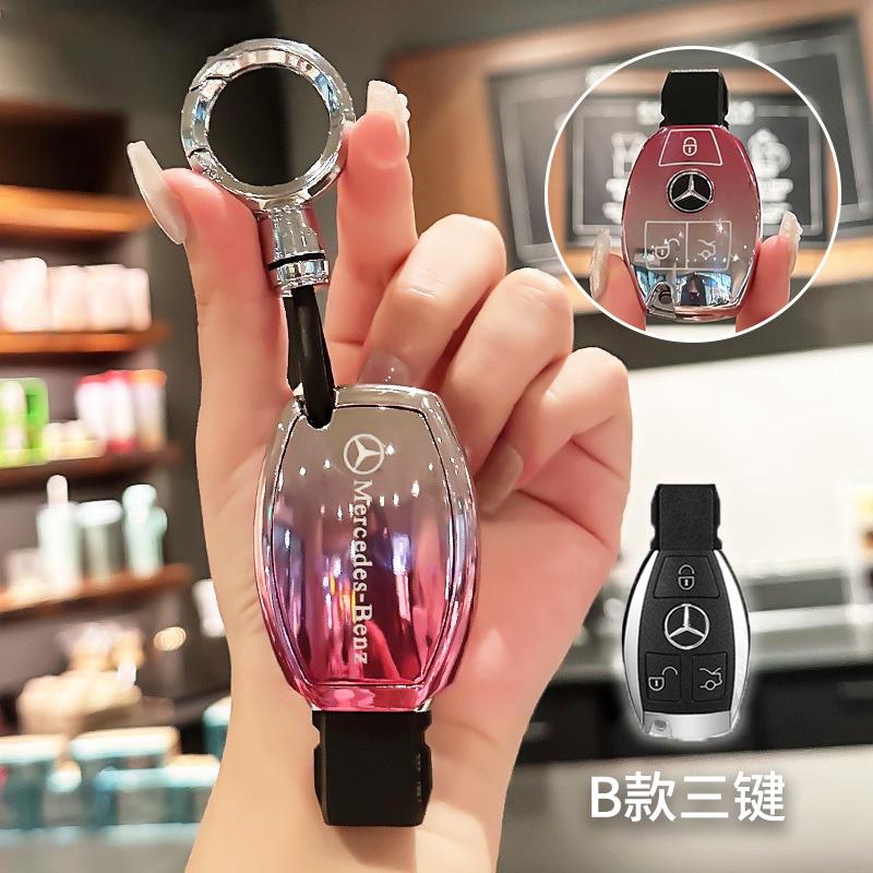 Car Sticker Car Remote Key Case Cover Protector Shell for Mercedes Benz A B C E Class GLS GLA GLK GLC CLS CLA AMG W204 W205 W212