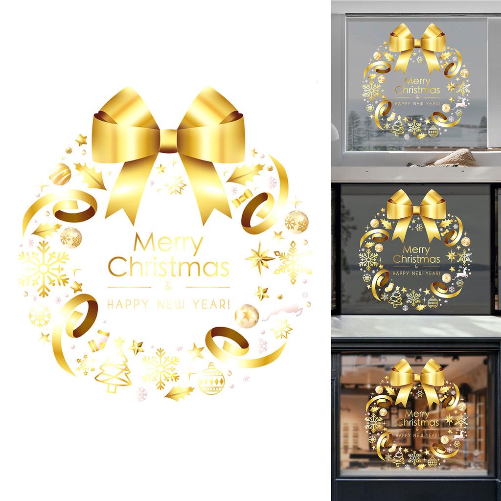 Рождественские наклейки, наклейки на окна торгового центра, наклейки для детской комнаты, набор наклеек на стены, рождественские украшения