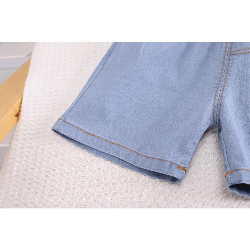 Комплект детской одежды, летняя дышащая футболка с рисунком динозавра для мальчика, полный принт, шорты с короткими рукавами и эластичной резинкой на талии, комплекты топ + шорты