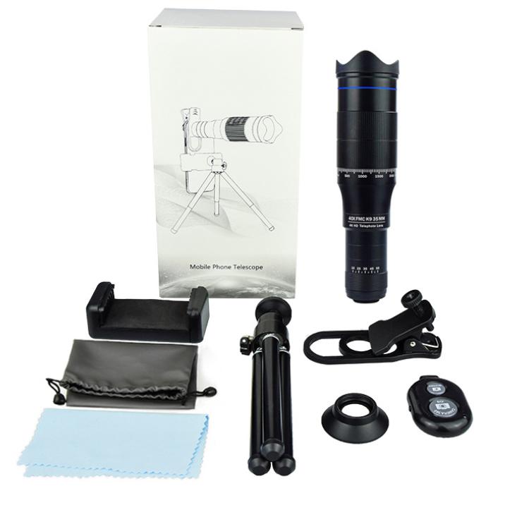 Телескоп 40x Телеобъектив Hd Внешняя съемка Рыбалка Живой концерт Профессиональный телескоп для мобильного телефона