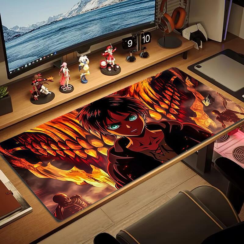 Attack on Titan2 Print Cushion Non-slip Laptop Tablet Big Mousepad XXL Mat Mini PC Playmat With Lock edge