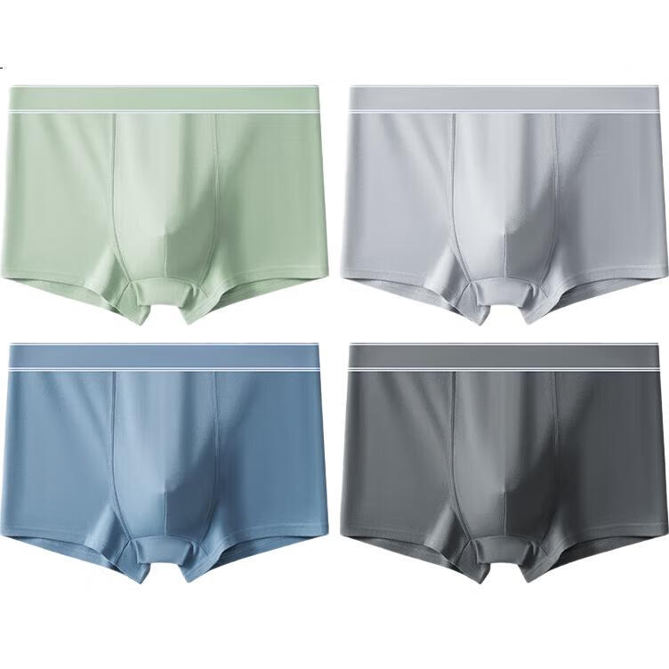 Me Feeling Men's Underwear, Pure Cotton, 7A Grade Antibacterial Crotch, Seamless Breathable Boxer Briefs, Large Size Men's Youth Shorts