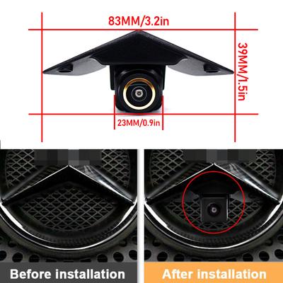 AHD 1920P Логотип Fisheye Автомобильная камера переднего вида для Mercedes Benz Vito ABCEG GL SLK GLK SL SVX W166 W176 W205 W212 Класс