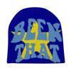 Модная теплая вязаная шапка для мужчин и женщин с буквами в стиле хип-хоп Модная теплая шапка